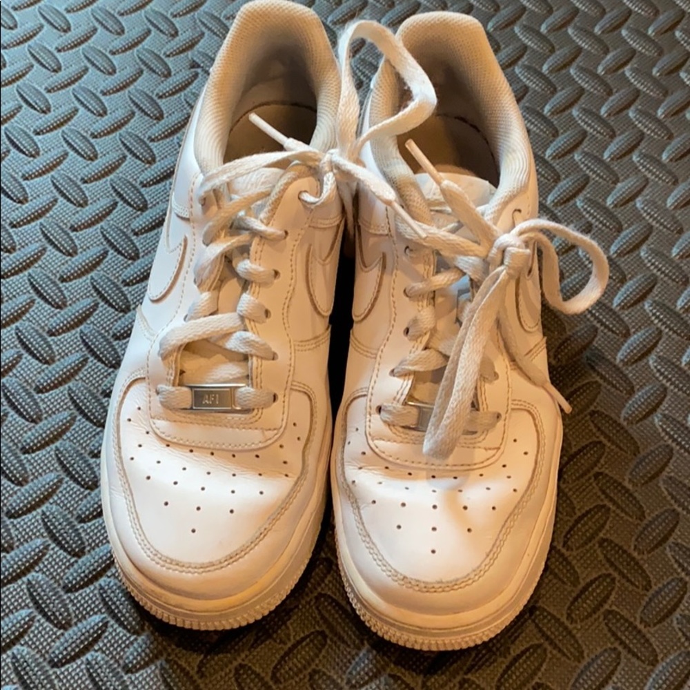 Women’s white Air Force 1s